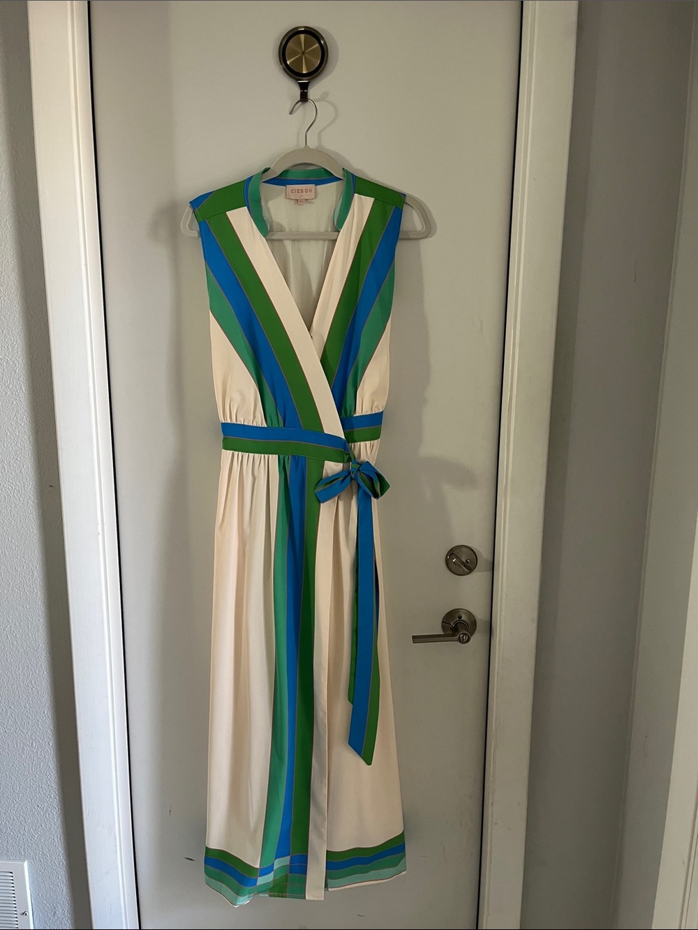 Ciebon Carmine Tie Belt Maxi Wrap Dress